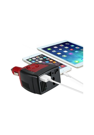 Vkemall 12v Dc'den 220v Ac'ye Dönüştürücü, 150w Araç Inverteri, Usb 5v Çıkışı İle Enerji Boostörü