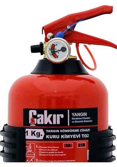 Çakır 1 Kg Yangın Söndürme Tüpü - Kuru Kimyevi Tozlu Abc