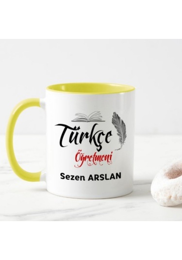 Kişiye Özel Türkçe Öğretmeni Kupa Bardak Ha36