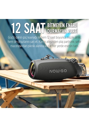 Nowgo Storm S 60w Rgb Super Bass Tws Party Speaker Taşınabilir Kablosuz Bluetooth Hoparlör
