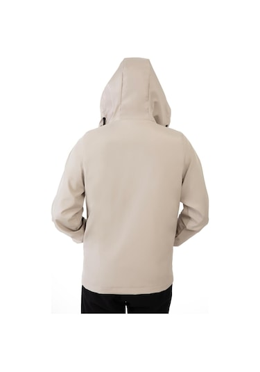 Freemen Erkek Taş Içi Astarlı Kanguru Cepli Su Ve Rüzgar Geçirmez Kapüşonlu Cepli Yağmurluk Taş