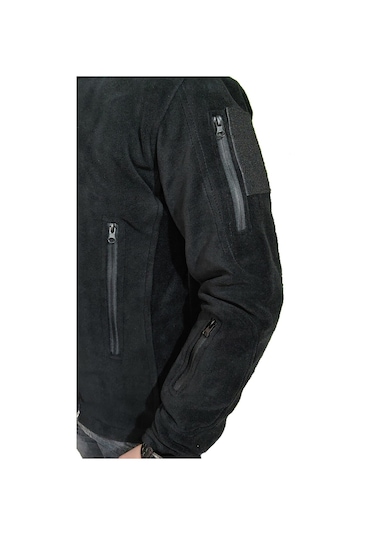 Lıghtınghm Erkek Haki Askeri Taktik Fermuarlı Polar Mont Ceket