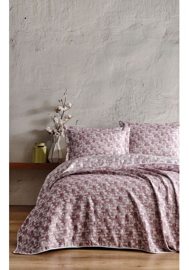 Varol Daisy Çift Kişilik Yatak Örtüsü Gulkurusu/cıftkısılık Gül Kurusu