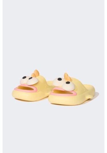 DeFacto Kız Çocuk Düz Taban Eva Terlik D8846A825SMYL76 Sarı