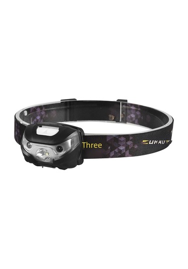 Teltree Süper Parlak Li-poly Akülü, Entegre Sensörlü, 6 Saat Süre Çalışan, 100-200m Menzil, Balık Tutmak İçin Kafa Feneri Beyaz, 600mah