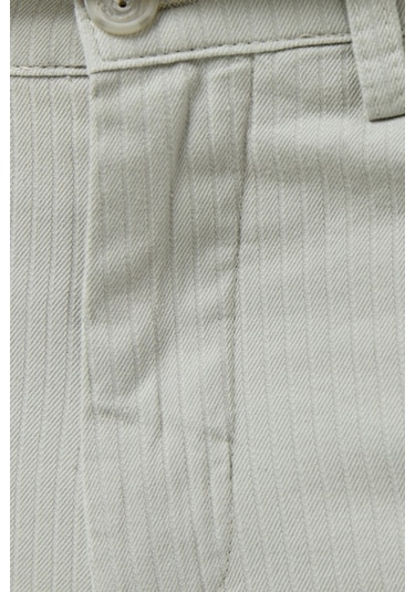 Lacoste Men's Slim Fit Bermuda Shorts Erkek Dar Kesim Keten Bermuda Şort Gri