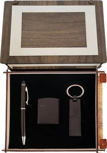 Hediye Kalem Anahtarlık Ve Çakmak Seti