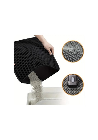 Kedi Kumu Mat Çift Katmanlı Su Geçirmez İdrar Geçirmez Yakalama Mat Kolay Temizlenebilir Pedi Kedi Kedi Tuvaleti Paspası 56426334