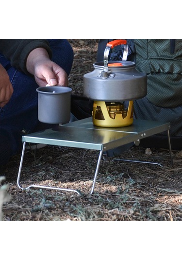 Suntek Mini Kamp Masası Katlanır Tour Yard Barbekü Için Yeşil