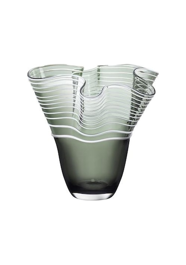 Madame Coco Honfleur El Yapımı Cam Vazo Büyük Boy Antrasit