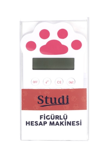 Hesap Makinesi - Pati Desen Beyaz