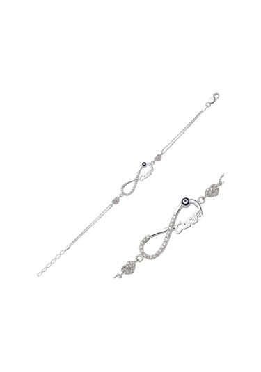 Casera's Gümüş Sonsuzluk Canım Kadın Bileklik Csr2181514 Gümüş