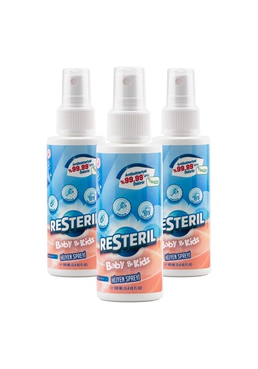 Resteril Doğal Alkolsüz Bebek Dezenfektan Çocuk Alanı Yüzey Hijyen Spreyi 300 ML