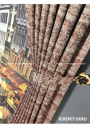 Fon Perde Taç Marka Ultra Dolgun Jakarlı Fonluk