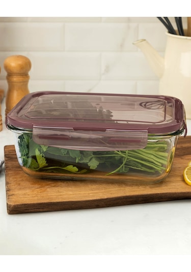 Madame Coco Corette Dikdörtgen Kase 1700 Ml Saklama Kabı Set 51700ml-pudra Çok Renkli