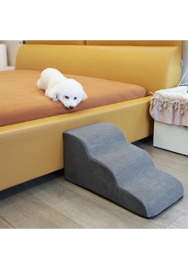 Suntek Küçük Köpekler İçin Köpek Merdivenleri Yüksek Gri