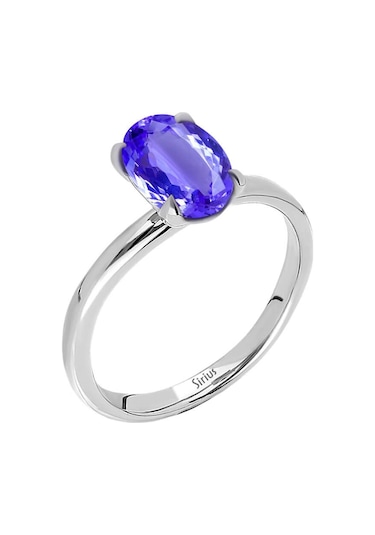 Sirius Oval Kesim Tanzanit Tektaş Yüzük 0831R0017