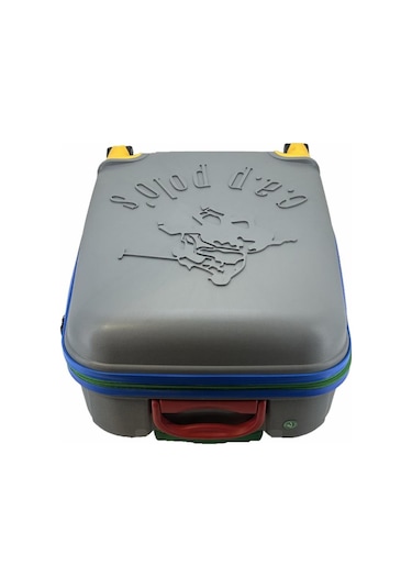 Cap Polo's Polipropilen Üçlü Valiz Set Gri Çok Renkli