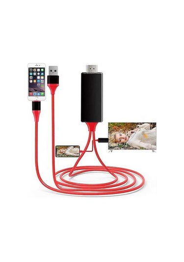 Pazly Yansıtma Ve Ses Kablosu İphone İpad İçin Hdmı Hd Görüntü Aktarımı - Geeroyoo Fv