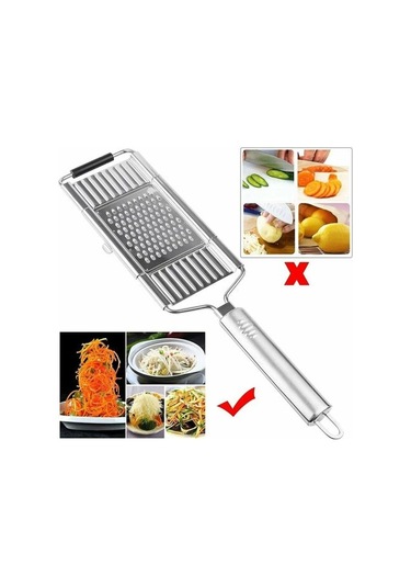 Mutfak Mandolin Sebze Doğrayıcı 4'ü 1 Arada Manuel Paslanmaz Çelik Çok Fonksiyonlu Sebze Doğrayıcı 4 Modlu Dilimleyici Mutfak M Diğer