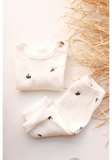 Tree Bebek Alt Üst Takım Krem