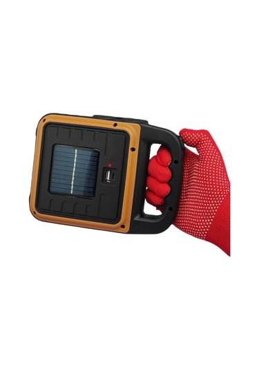 Buffer Taşınabilir 4 Farklı Fonksiyonlu Güneş Enerjili Ve Usb İle Şarj Olabilen Portatif Led Işıldak Hs-8020 Çok Renkli