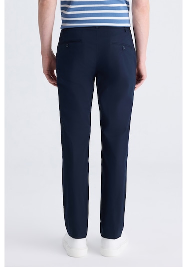 Twn Slim Fit Lacivert Düz Pamuklu Jogger Pantolon 4ec03s2263452 101