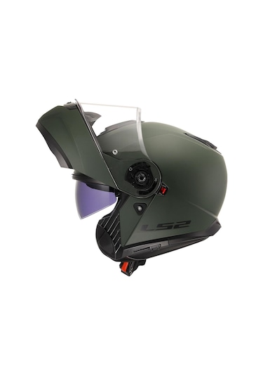 Ls2 Strobe 2 Çene Açılır Motosiklet Kaskı Mat Yeşil