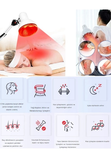 1 Adet Philips 250w Kızılötesi İnfrared Isıtıcılı Hayvan Isıtma Ve Fizik Tedavi Lambası Kırmızı Işık E27 Kalın Duy