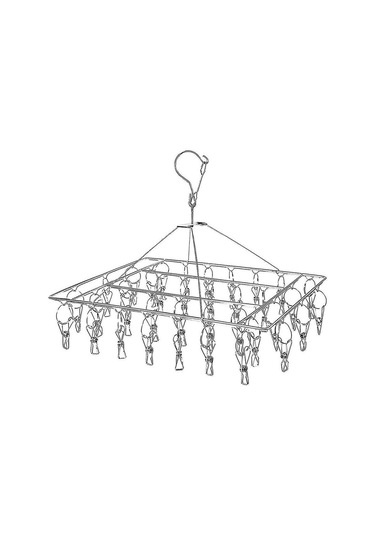 Küçük Çamaşırlar İçin 36 Mandallı Kompakt Rüzgar Geçirmez Çorap Kurutucusu B Diğer