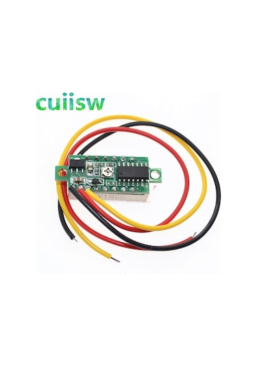 Yeşil-0.28 İnç Dc 0-100 V 3-wire Mini Ölçer Gerilim Ölçer Voltmetre Led Ekran Dijital Panel Voltmetre Metre Dedektörü Monitör Araçları