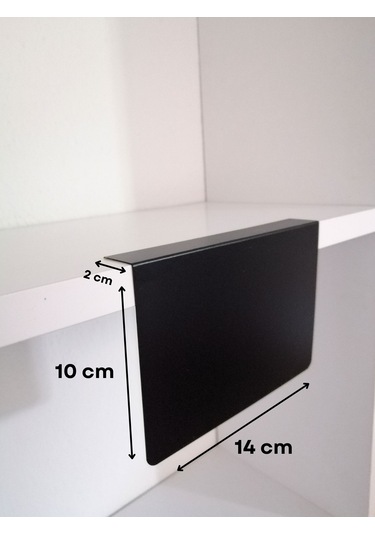 10 Adet Pvc Karatahta Siyah Etiket 14x10 Cm Yapışkanlı İsimlik