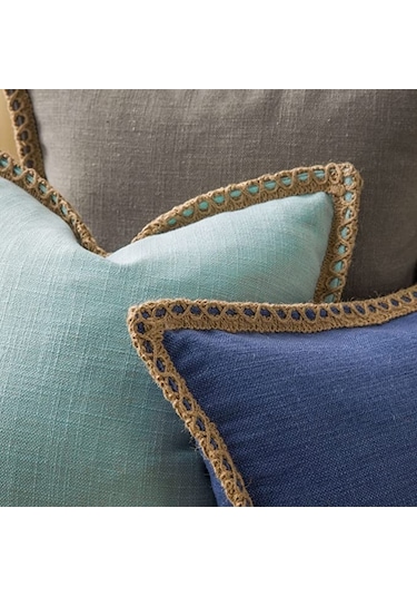 Mavi 1 Adet İskandinav Düz Renk Ev Ürün Yastık Örtüsü Alt Pamuk Keten Yastık Örtüsü Atma Kapakları Çuval Yastık & Kırlent 56805558