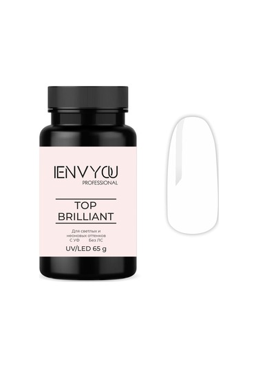 Envy Profesyonel Uv Filtreli Brillant Top Coat Salon Boy 65gr