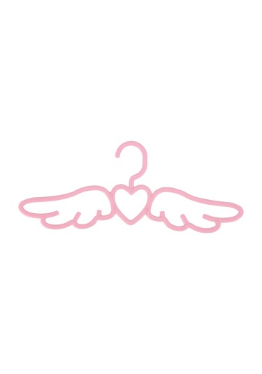 Xiaaokeji 20 Adet Yeni Tasarım Fly Angel Plastik Elbise Askısı, Pembe Sevgi Dolu Kalp Pembe