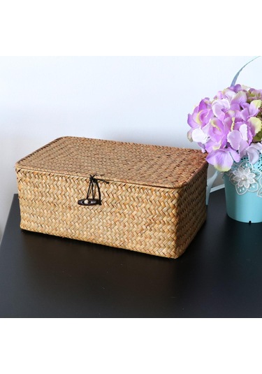 Suntek Magideal Ev Ve Banyo Organizasyonu İçin Kapaklı Seagrass Çok Renkli