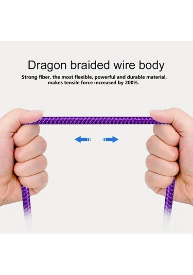 Oldfriend 60w Usb Type-c Hızlı Şarj Kablosu Yeşil Nylon Örgülü 100cm İphone Uyumlu 15 Samsung