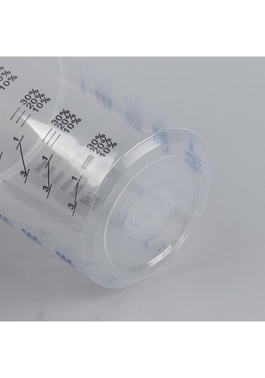 Pazly Tek Kullanımlık Şeffaf Pp Boya Karıştırma Kabı 600ml 50 Adet Şeffaf