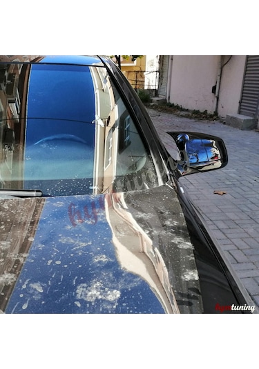 Bmw F10 Yarasa Ayna Kapağı - Parlak Siyah - Sinyalsiz Aynalar için