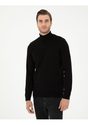 Pierre Cardin Erkek Siyah Kazak /triko 50296582-vr046 Siyah