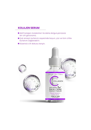 Procsın Yaşlanma Ve Kırışıklık Karşıtı Kolajen Serum 20 ML