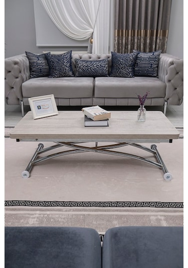 Juppo Üst Tabla Mdf Lizbon Oval Köşe Alt Krom Dışa K