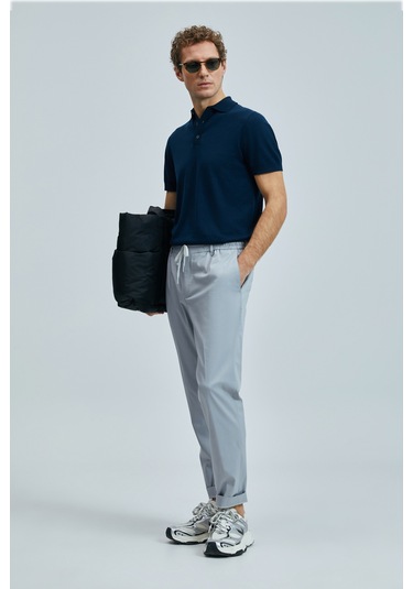 Lufian Glen Smart Erkek Chino Pantolon Slim Fit Gri Gri 111190336100150 Gri