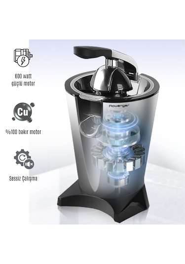 Rowenger D-8036F 600 W Elektrikli Meyve Sıkacağı