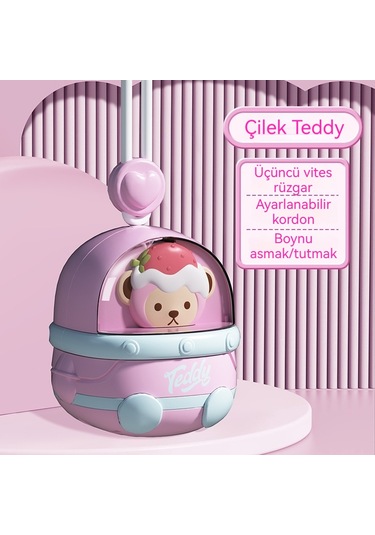 Aurora Hafif Usb Şarj Karikatür Asıl İboyun El Yapraksız Fan Küçük 1