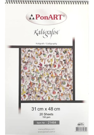 Ponart Kaligrafist Blok 31x48 Cm 100 Gr 20 Yaprak