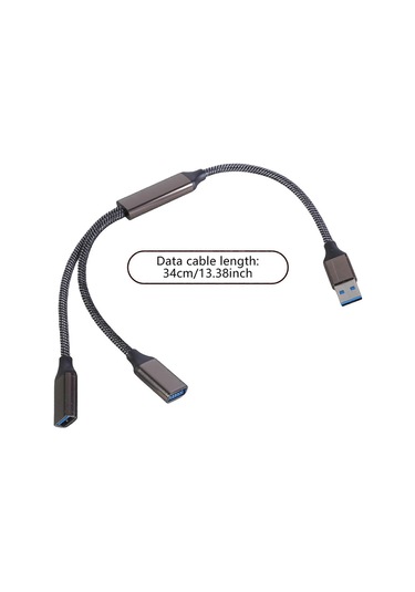 Bilgisayarlarda Ve Oyun Konsollarında Verimli Cihaz Şarjı Ve Veri Senkronizasyonu İçin Hızlı Usb3.0 Y Splitter Hub Kablosu