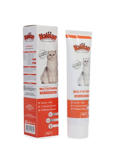 Halman Multivitamin Paste Kediler İçin Multivitamin Macunu 100 G