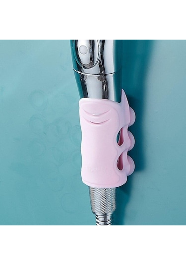 Pembe Silikon Emme Diski Duş Tutucu Banyo Aksesuarları Duş Rafı Diğer