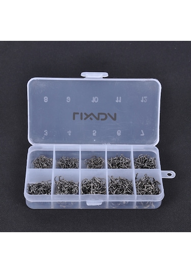 Lixada-600 Adet Delikli Balık Jig Kanca Olta Takımı